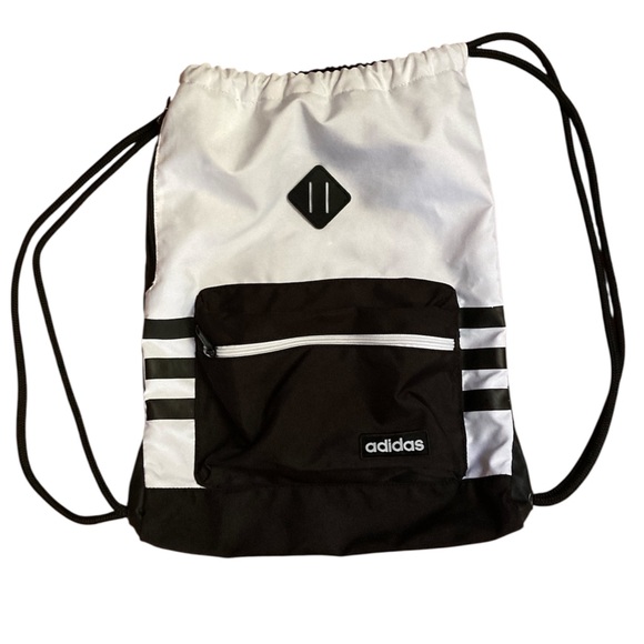 ADIDAS CLASSIC 3S SACKPACK, WHITE, ONE SIZE - Picture 4 of 7